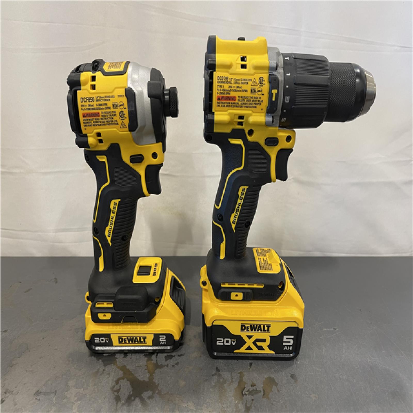 AS-IS - DeWalt ATOMIC 20V MAX Lithium-Ion Cordless 2-Tool Combo Kit