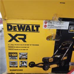 As-Is- DEWALT 2x20V MAX 21 in. Cordless Battery Powered Push Lawn Mower Kit with (2) 10 Ah Batteries and Chargers