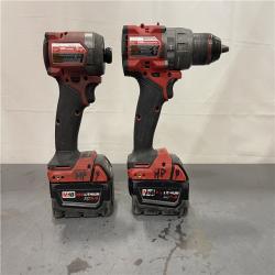 AS-IS - MILWAUKEE FUEL 18V Lithium-Ion Brushless Cordless Hammer Drill and Impact Driver Combo Kit