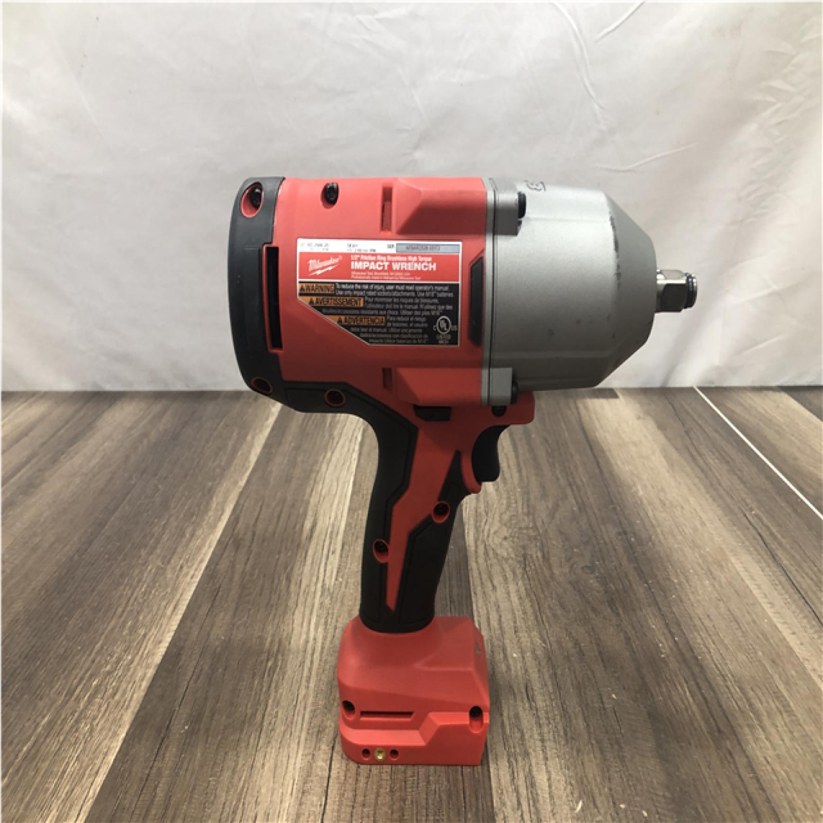 AS-IS Milwaukee 18-Volt Lithium-Ion Brushless 1/2 in. High Torque Impact Wrench with Friction Ring (Tool-Only)