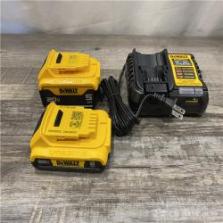 AS-IS DEWALT 20V MAX Lithium-Ion Battery Kit with 5.0Ah and 2.0Ah Battery and Charger