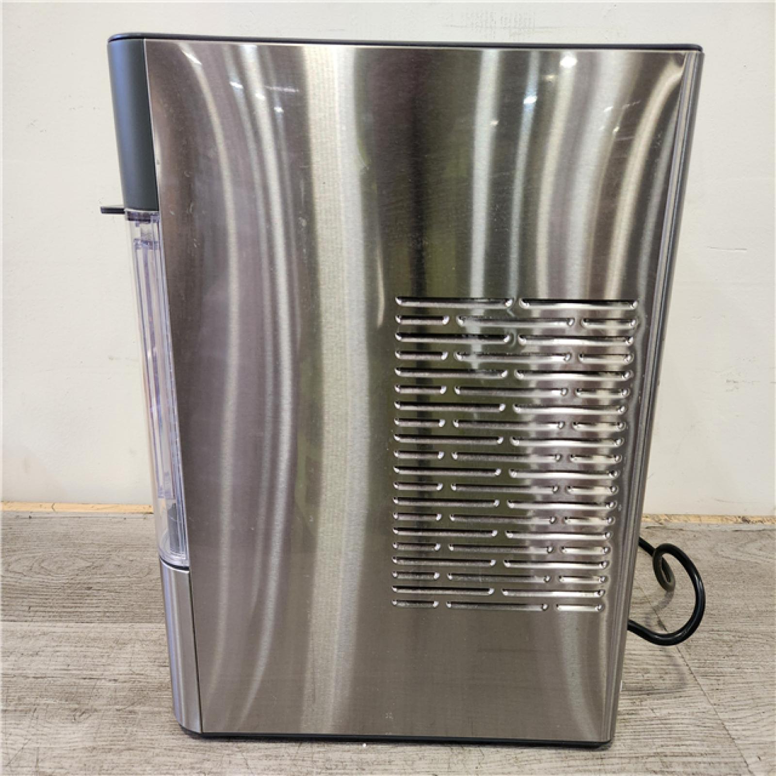 Phoenix Location GE Profile Opal 24 lb Portable Nugget Ice Maker in Stainless Steel, with Side Tank, and Wi-Fi connected