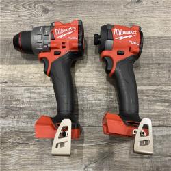AS-IS Milwaukee FUEL 18V Lithium-Ion Brushless Cordless Hammer Drill and Impact Driver Combo Kit