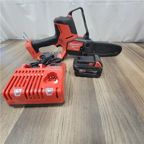 AS-IS Milwaukee M18 FUEL 8 in. 18V Lithium-Ion Brushless HATCHET Pruning Saw Kit with 6Ah High Output Battery and Charger