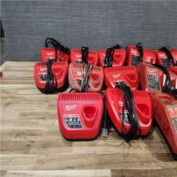 HOUSTON LOCATION - AS - IS MILWAUKEE BATTERY CHARGER PACK QTY - 14