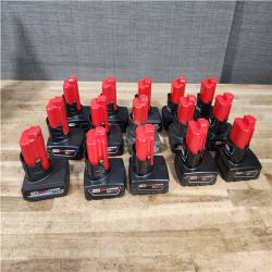 Houston Location AS-IS Milwaukee Batteries QTY/15