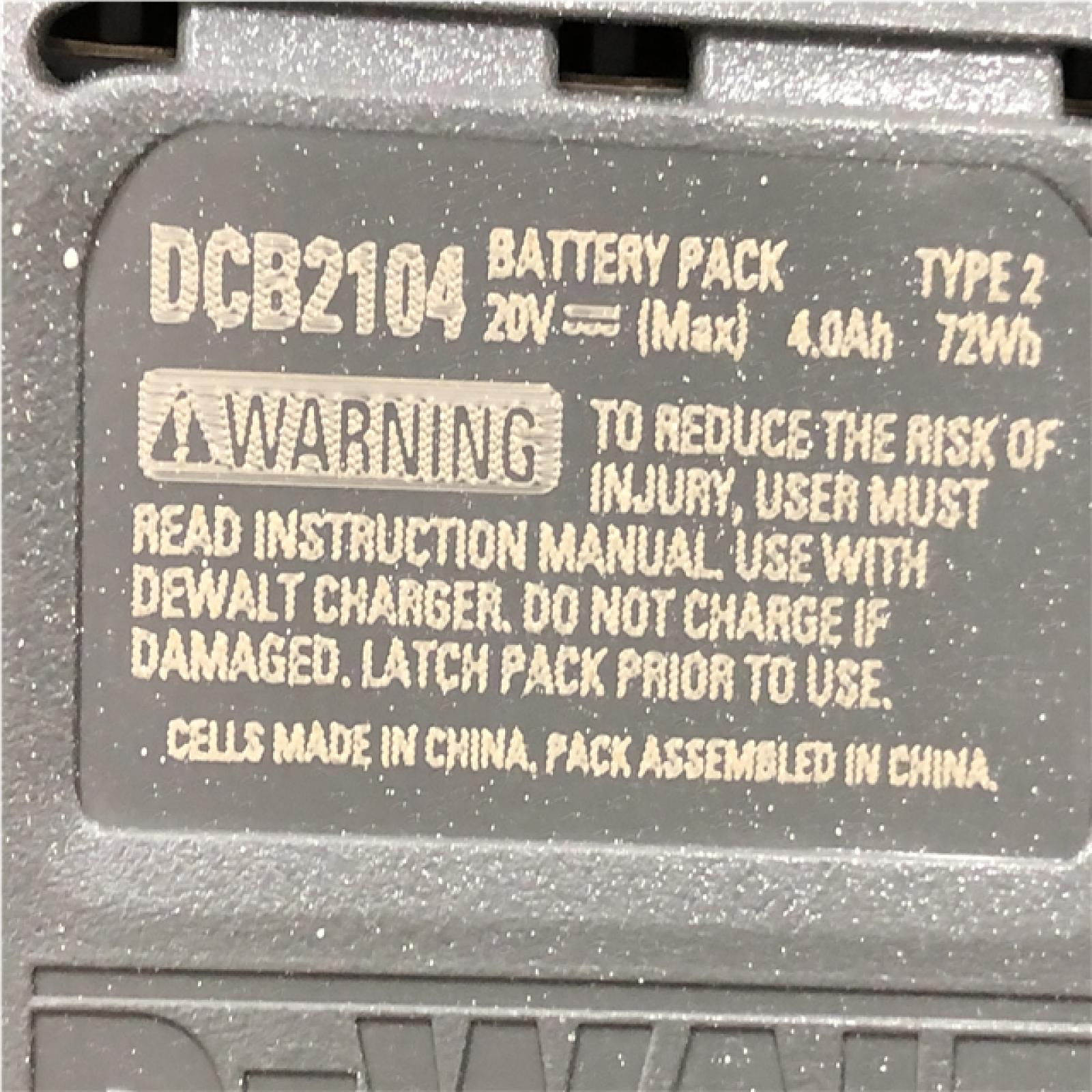 AS-IS DEWALT 20V MAX Lithium-Ion Starter Kit with 4.0 Ah and 5.0 Ah Batteries and Charger