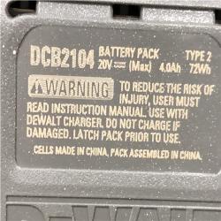 AS-IS DEWALT 20V MAX Lithium-Ion Starter Kit with 4.0 Ah and 5.0 Ah Batteries and Charger