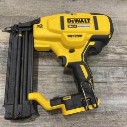 AS-IS DEWALT 20V MAX XR Lithium-Ion Electric Cordless 18-Gauge Brad Nailer (Tool Only)