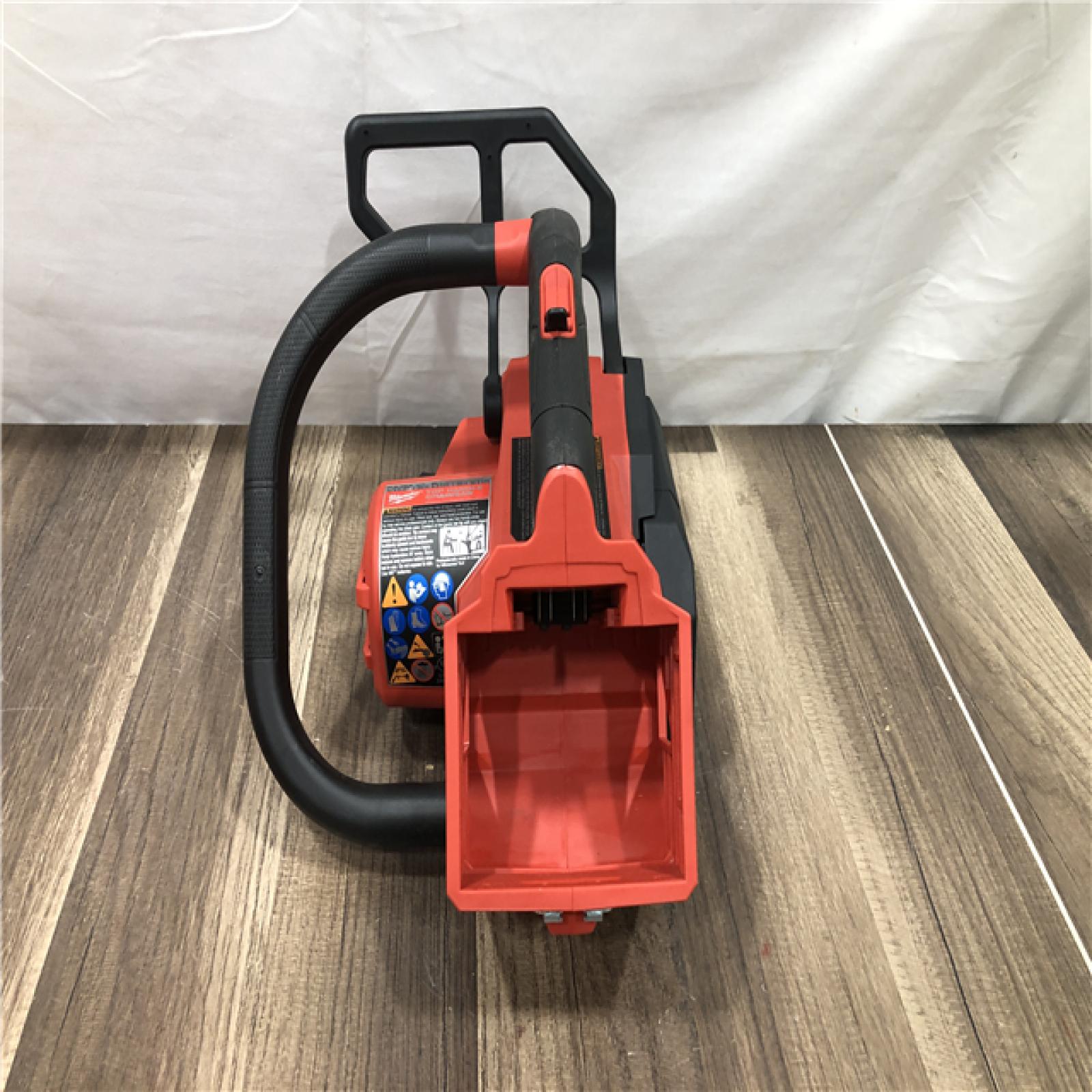 AS-IS Milwaukee FUEL 14 in. 18V Lithium-Ion Brushless Cordless Battery Top Handle Chainsaw (Tool Only)