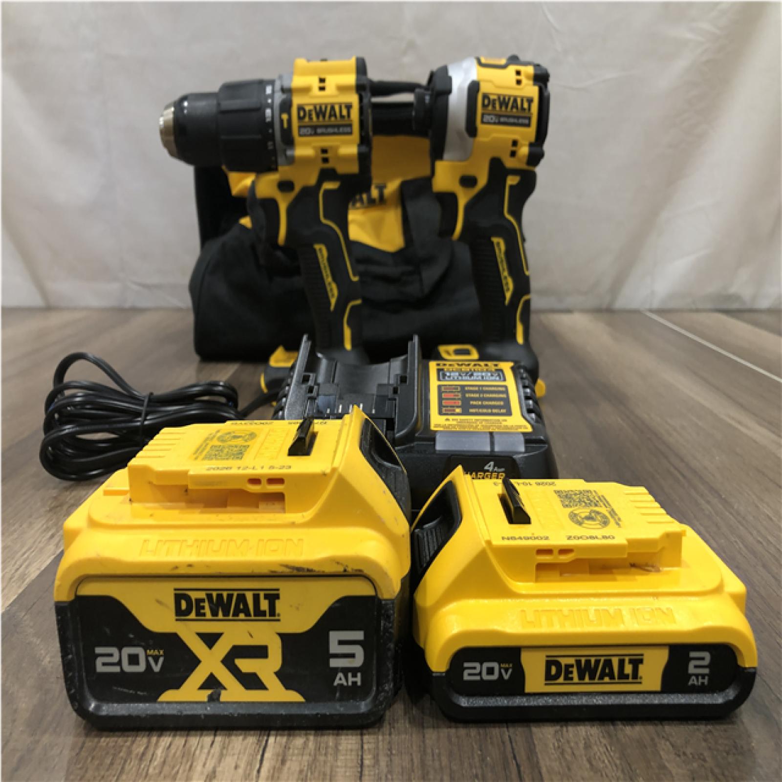 AS-IS DEWALT ATOMIC 20V MAX Lithium-Ion Cordless 2-Tool Combo Kit
