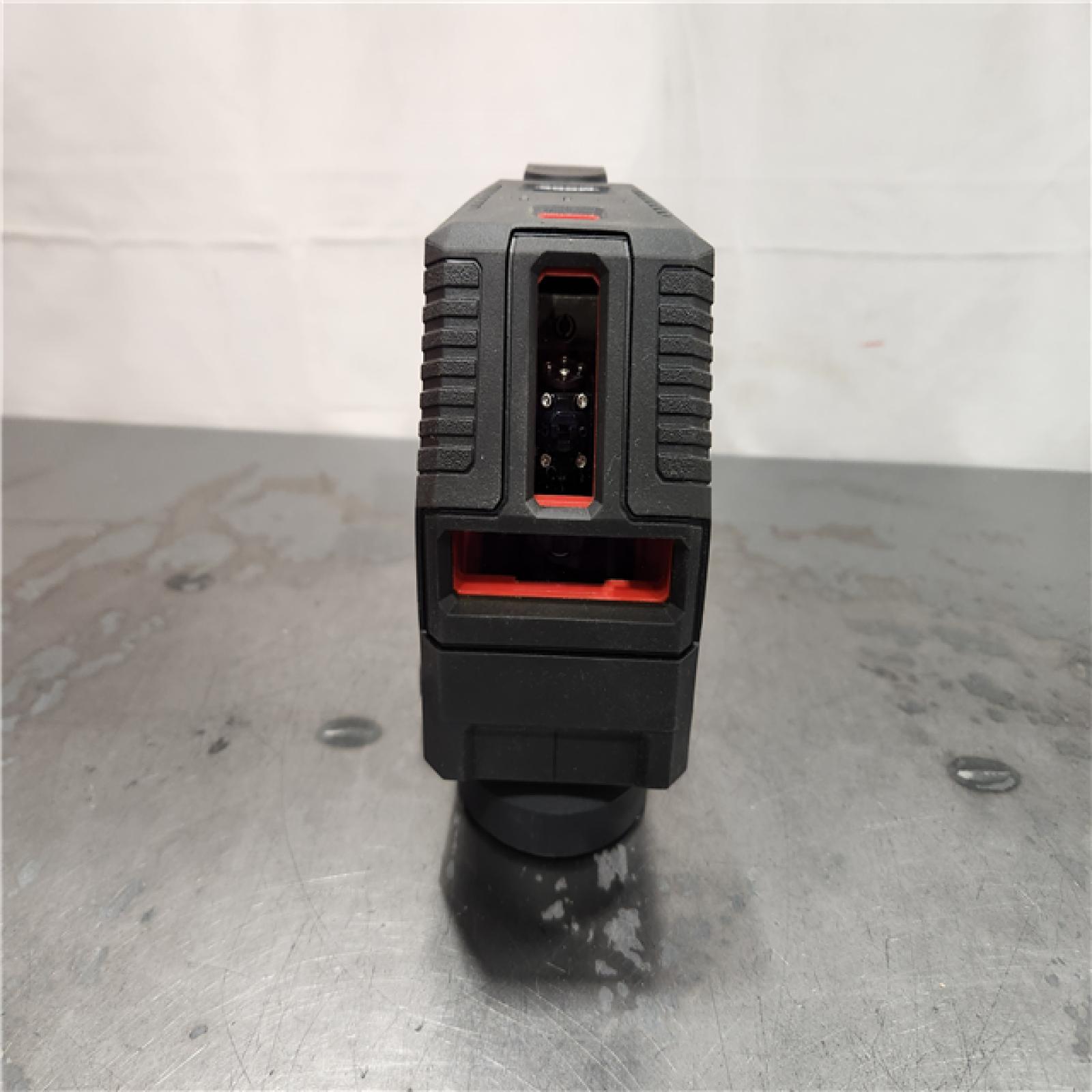 AS-IS- Milwaukee Green 100 ft. Cross Line and Plumb Points Rechargeable Laser Level Kit