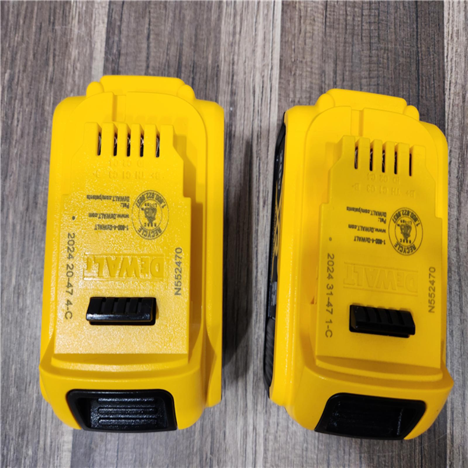 AS-IS DEWALT 20V MAX Premium Lithium-Ion 5.0Ah Battery Pack (2 Pack)