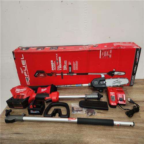 Phoenix Location NEW Milwaukee M18 FUEL 10 in. 18V Lithium-Ion Brushless Electric Cordless Pole Saw Kit with Attachment Capability and 8.0 Ah Battery