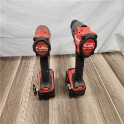AS-IS Milwaukee M18 FUEL 18V Lithium-Ion Brushless Cordless Hammer Drill and Impact Driver Combo Kit (2-Tool)