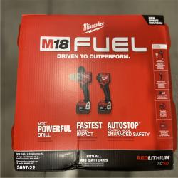 NEW! - Milwaukee M18 FUEL 18V Lithium-Ion Brushless Cordless Hammer Drill and Impact Driver Combo Kit