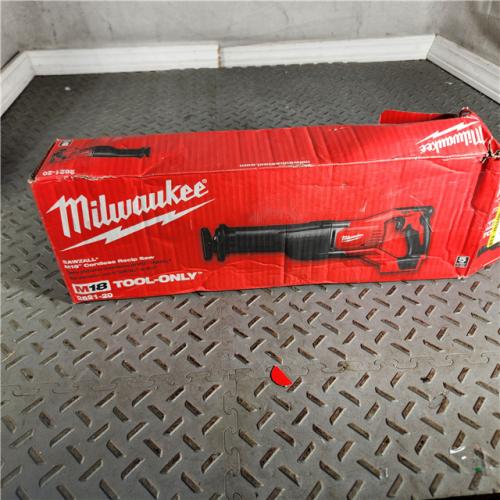 Houston location- AS-IS Milwaukee M18 Sawzall Cordless Brushed Reciprocating Saw Tool Only