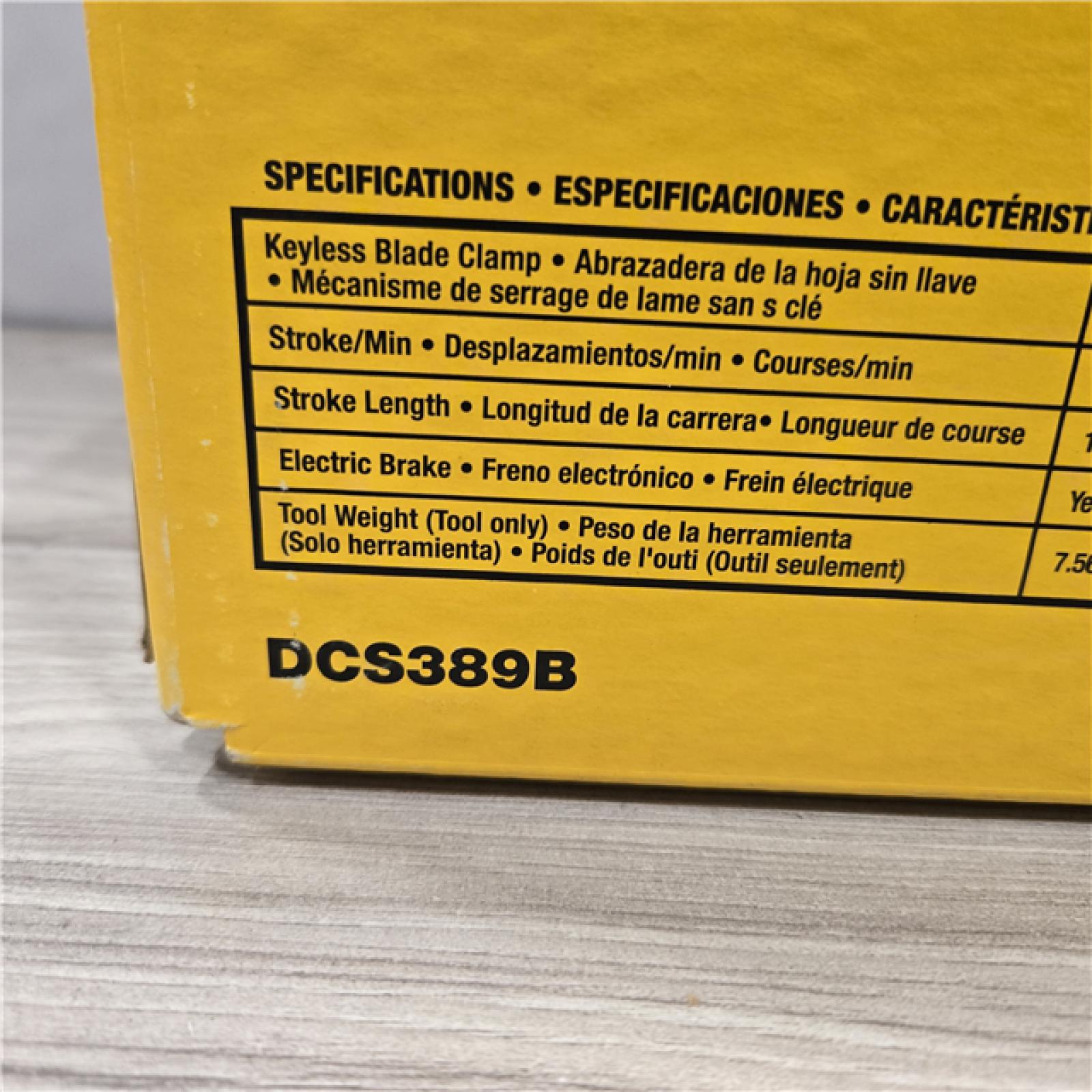 AS-IS DeWalt FLEXVOLT 60V MAX Cordless Reciprocating Saw (Tool-Only)