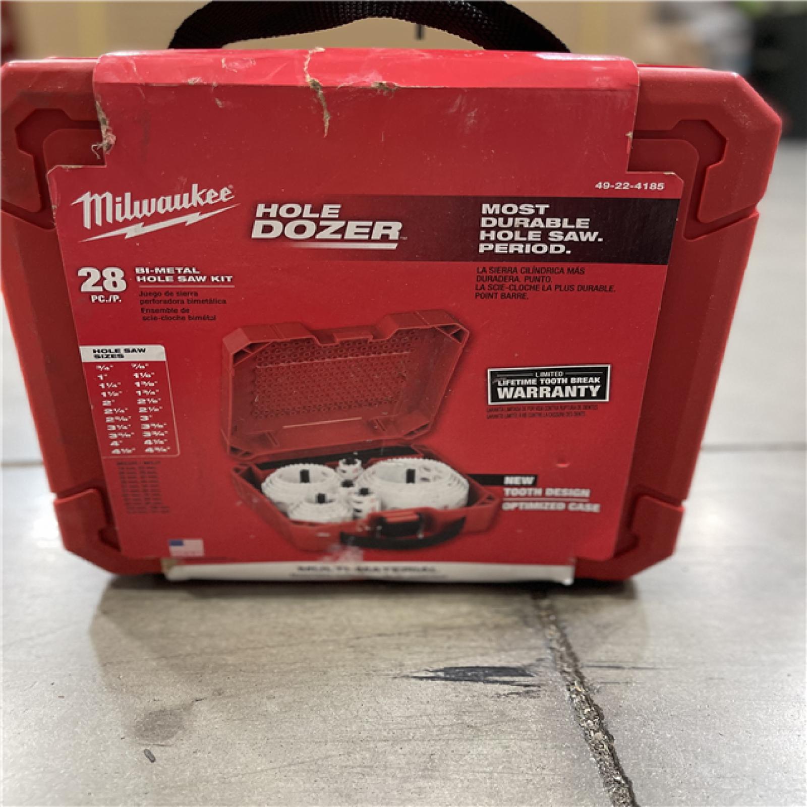DALLAS LOCATION- AS-IS Milwaukee Hole Dozer General Purpose Bi-Metal Hole Saw Set
