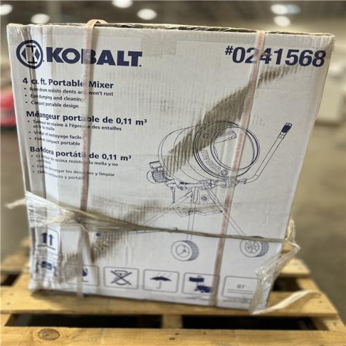 NEW! - Kobalt 4-cu ft 0.5-HP Concrete Mixers