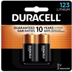DALLAS LOCATION- NEW! DURACELL CR123 3-Volt High Power Lithium Battery (2 Pack) (72 BATTERIES TOTAL)
