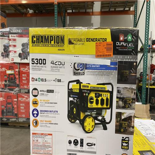 Dallas Location - NEW- Champion Power Equipment 5300/4250-Watt Gasoline Fuel Portable Generator