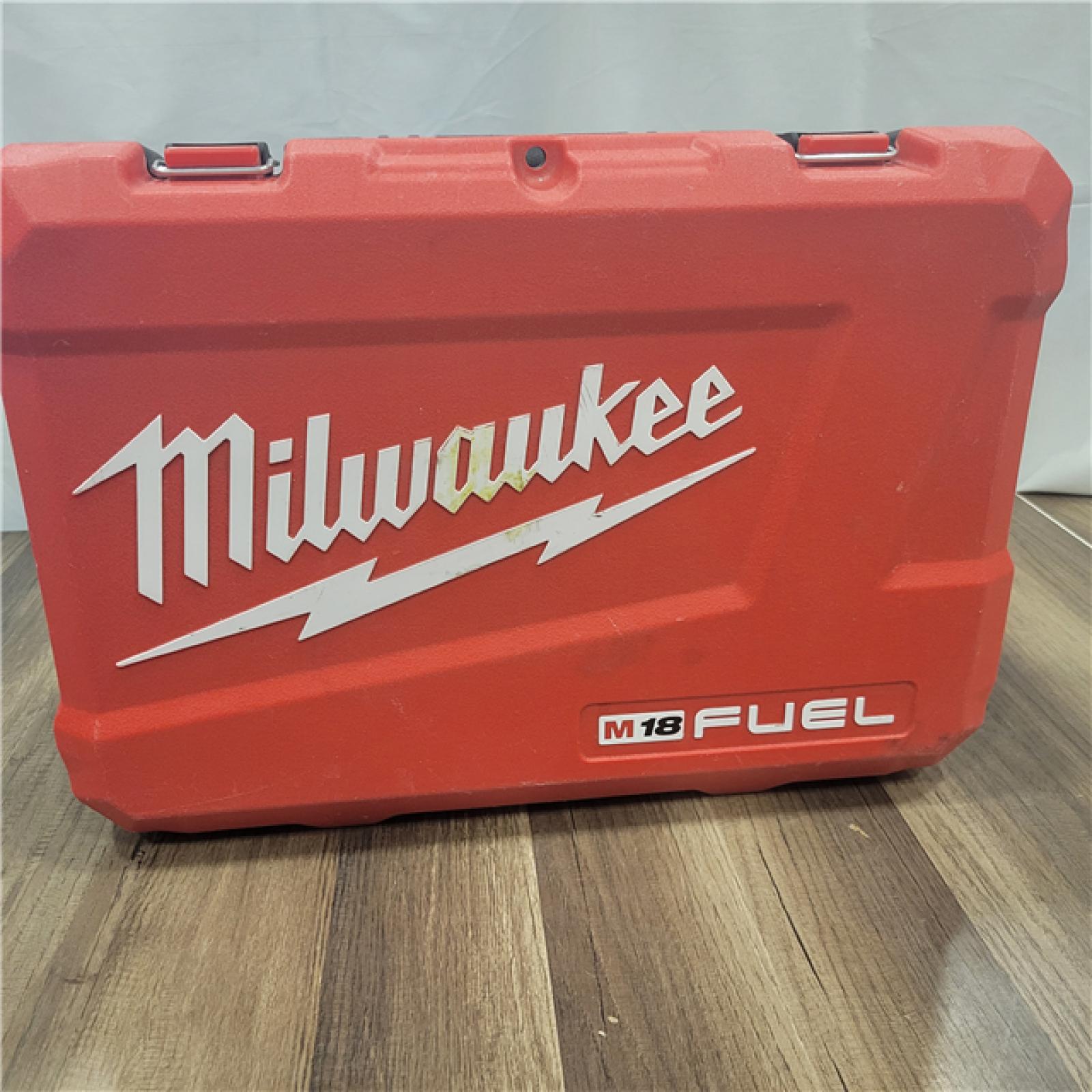 AS-IS  MILWAUKEE M18 FUEL 18V Lithium-Ion Brushless Cordless Hammer Drill and Impact Driver Combo Kit (2-Tool) with 2 Batteries