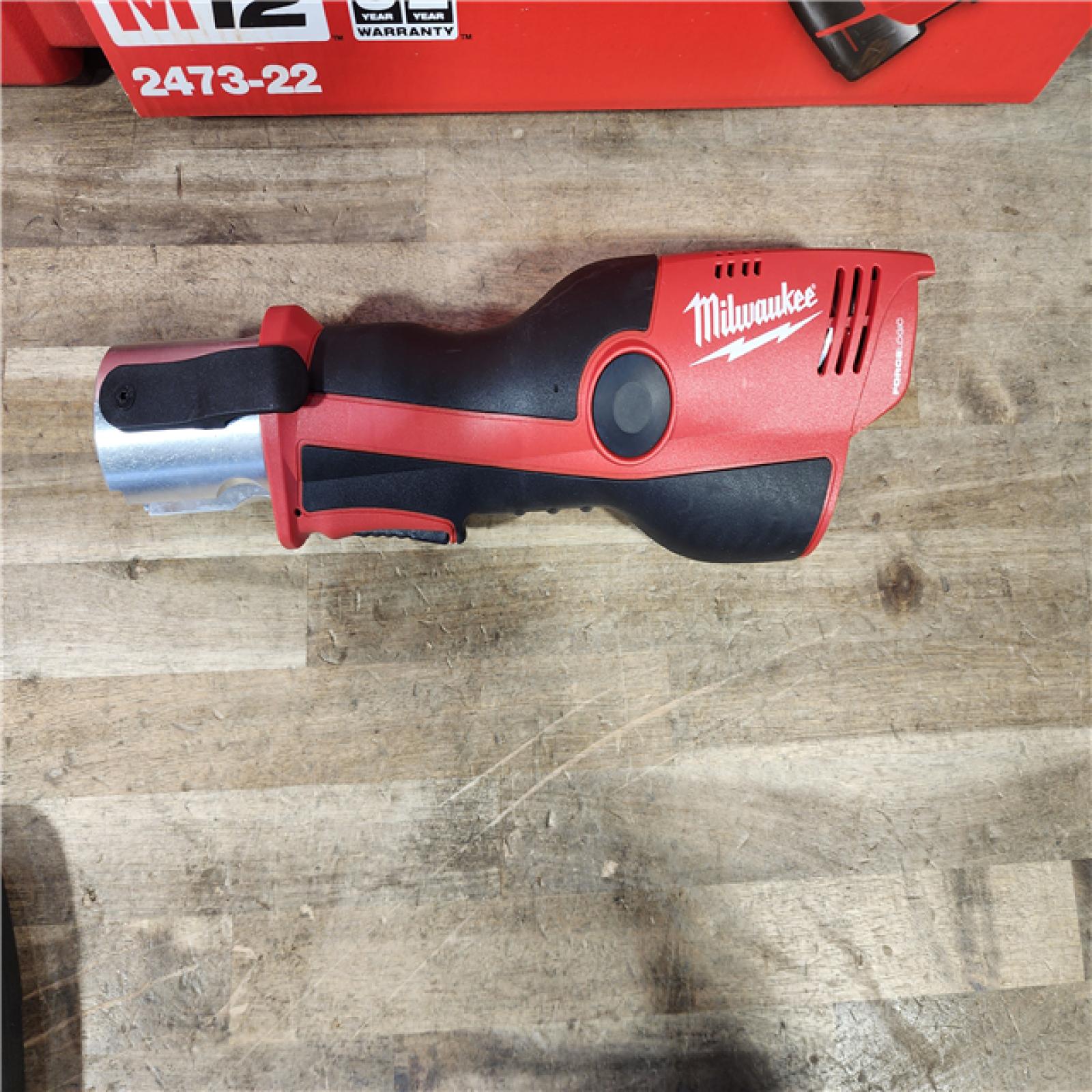 HOUSTON LOCATION - AS-IS (APPEARS LIKE NEW) MILWAUKEE 12-Volt Lithium-Ion Force Logic Cordless Press Tool Kit