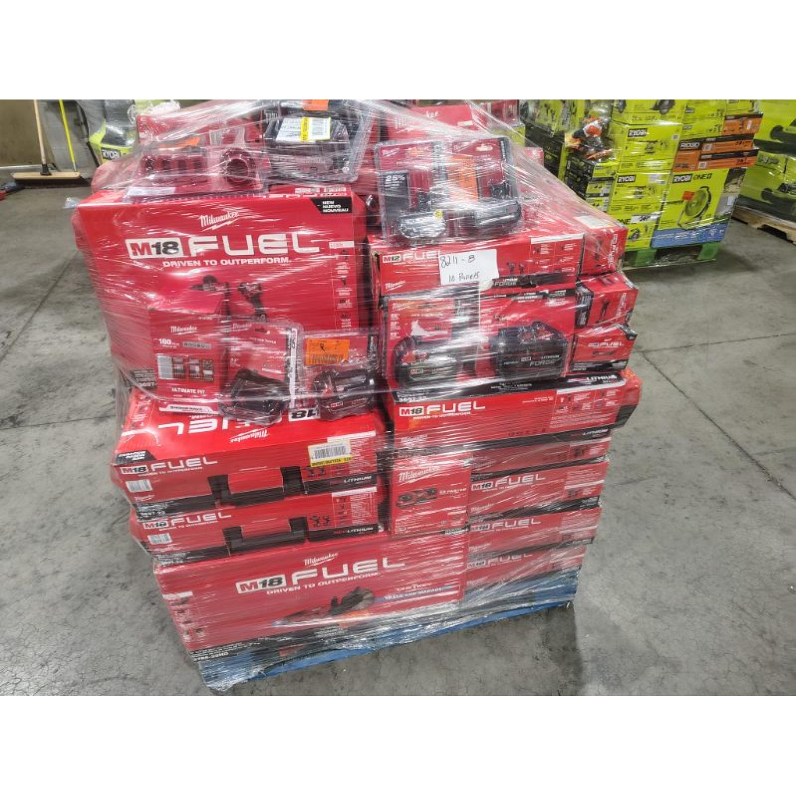 Pittston Location As-Is Power Tools Partial Truckload (10 Pallets) 8211-B