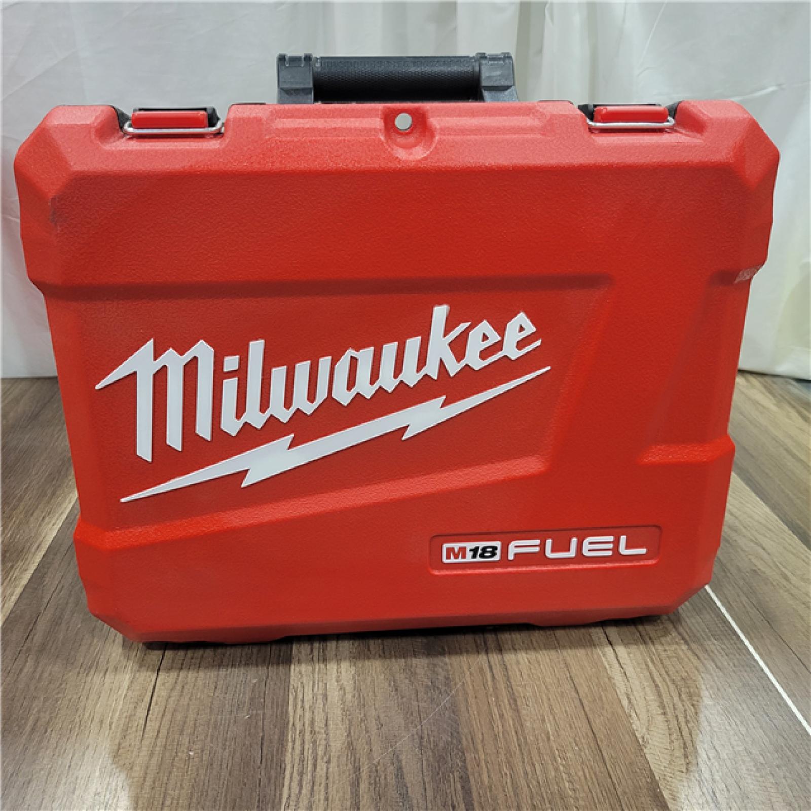 AS-IS  Milwaukee 2904-22 Hammer Drill Driver Kit with Batteries  Charger & Tool Case  Red