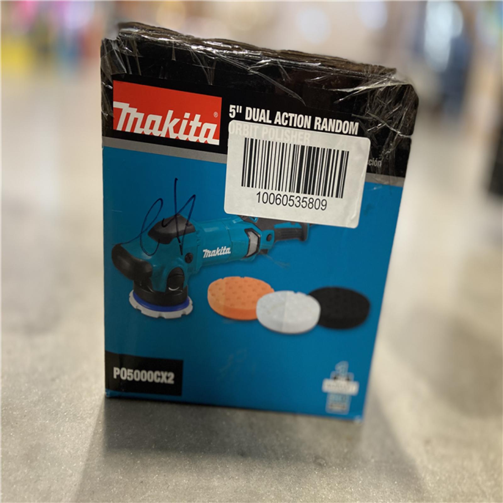 DALLAS LOCATION - Makita 5 in. Dual Action Random Orbit Polisher with Foam Pads and Bag