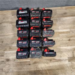 HOUSTON LOCATION - AS-IS MILWAUKEE BATTERY PACK QTY - 15