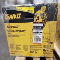 NEW- DeWalt 15 Amp Corded 12 in. Single Bevel Compound Miter Saw