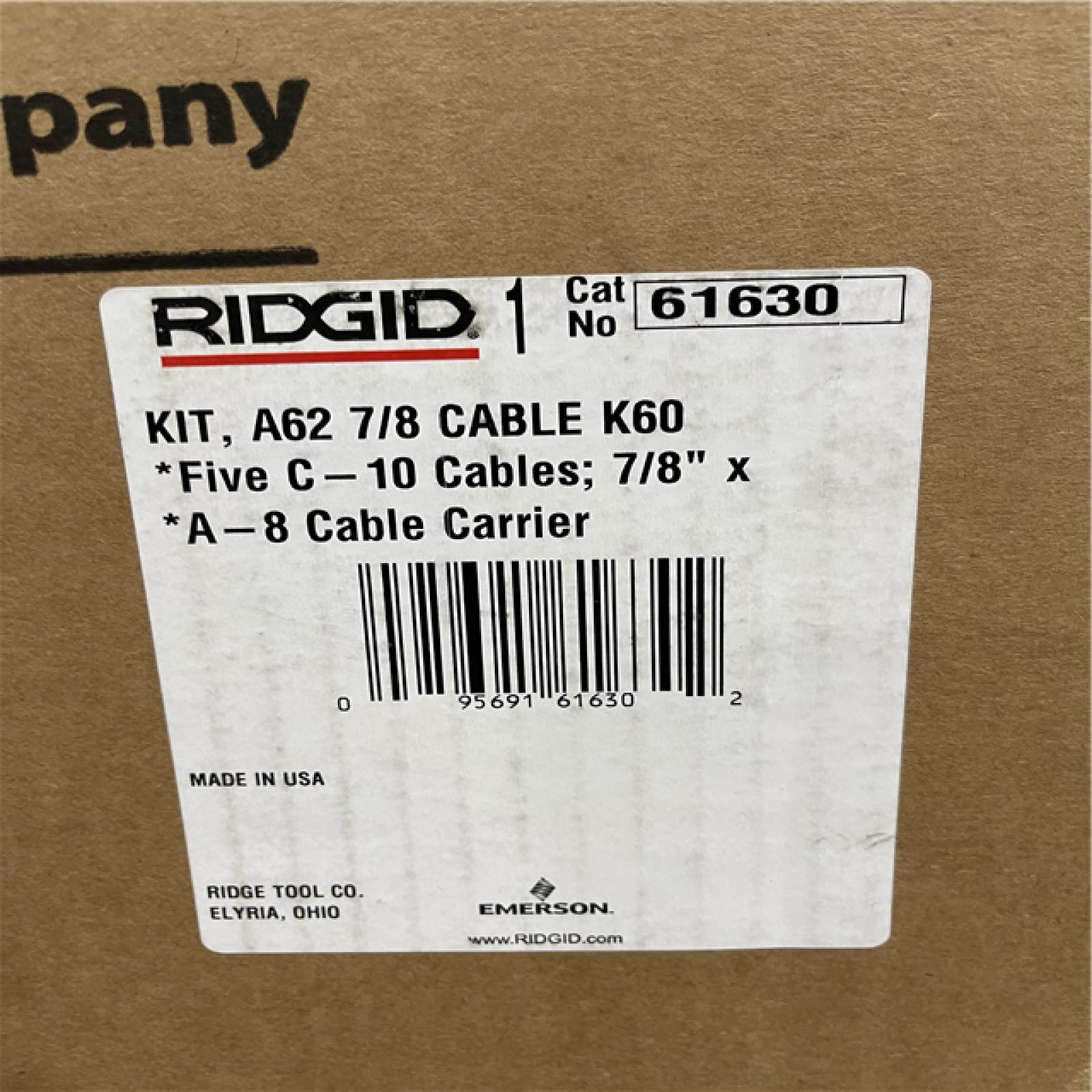 DALLAS LOCATION - RIDGID 7/8 in. x 15 ft. A-62 5 Sectional Cables K-60SP Sectional Drain Cleaning