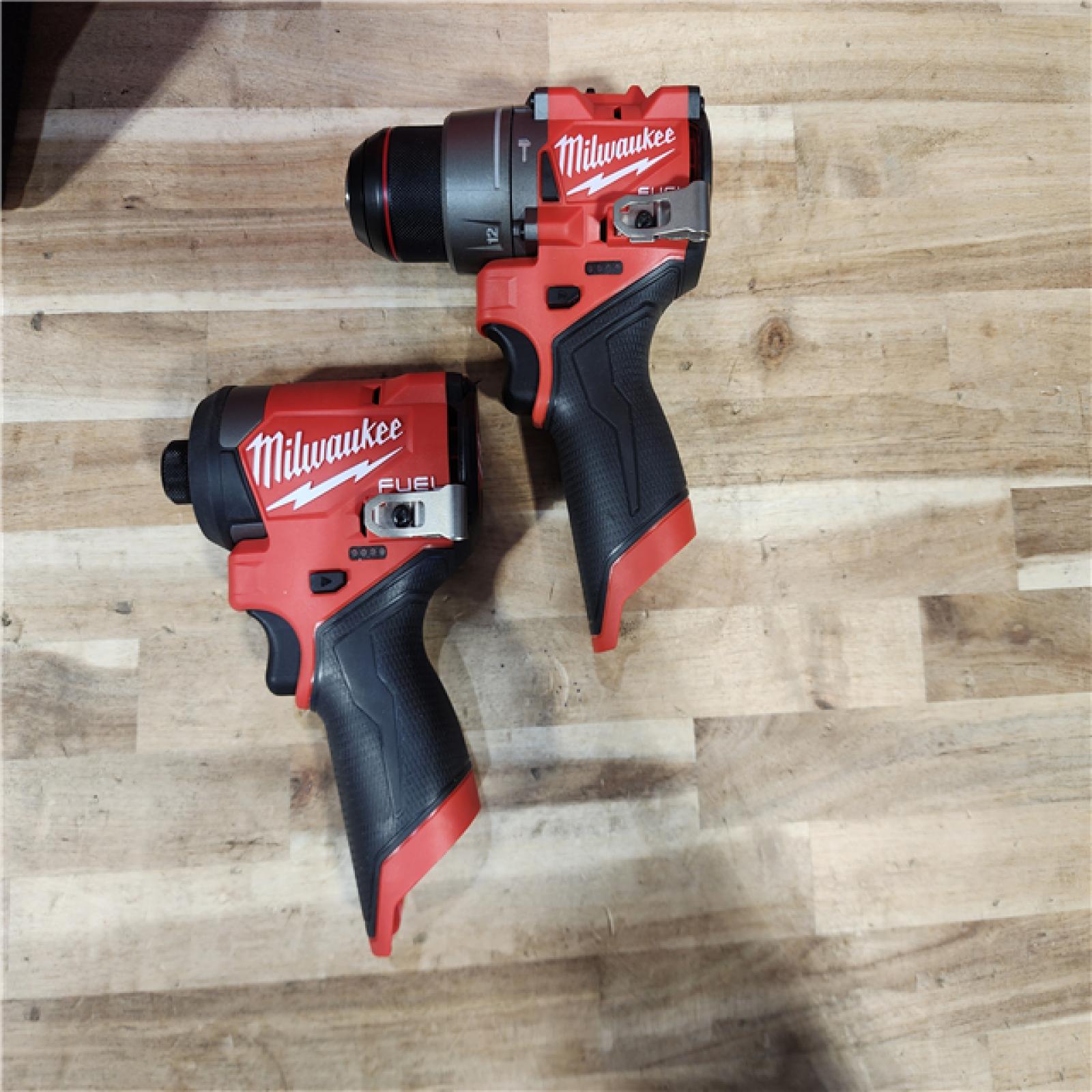 HOUSTON LOCATION - AS-IS (APPEARS LIKE NEW) Milwaukee FUEL 12-Volt Lithium-Ion Brushless Cordless Hammer Drill and Impact Driver Combo Kit