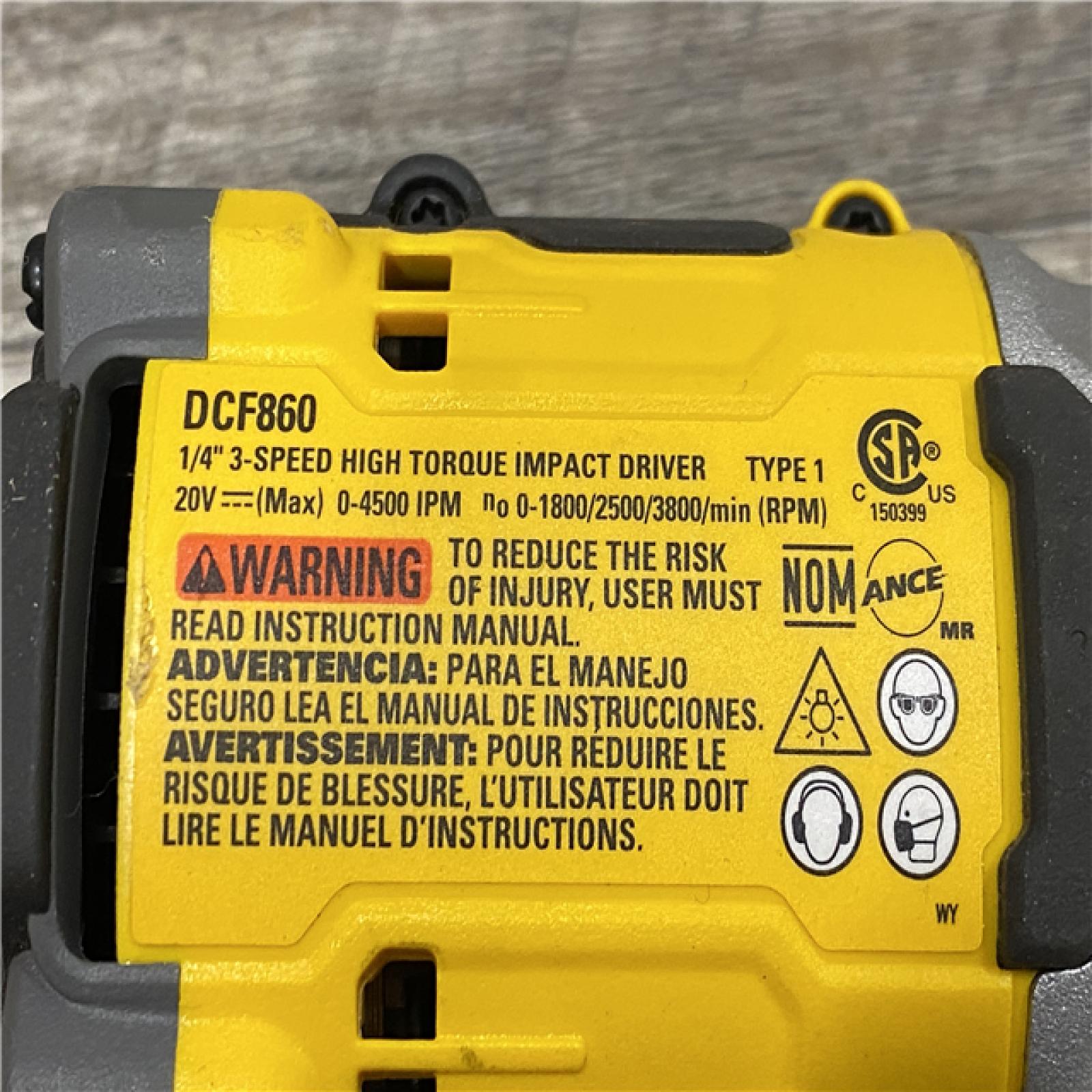 AS-IS DEWALT 20V MAX XR Cordless Impact Driver (Tool Only)