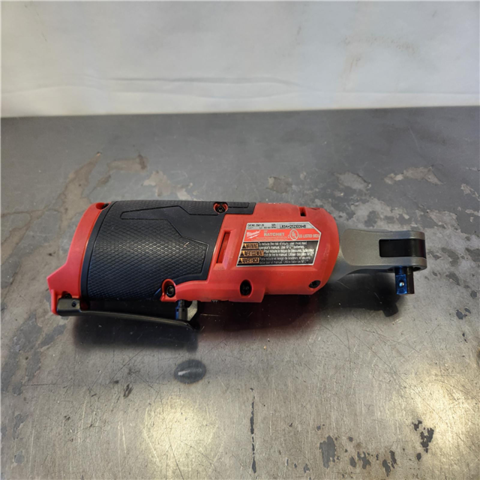 AS-IS- Milwaukee FUEL 12-Volt Lithium-Ion Brushless Cordless High Speed 3/8 in. Ratchet (Tool-Only)