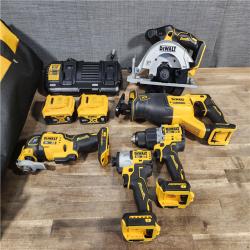 HOUSTON LOCATION - AS-IS DEWALT 20V 5-TOOL COMBO KIT
