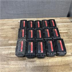Houston Location AS-IS Milwaukee Batteries QTY/15
