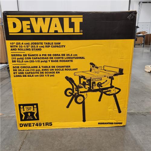 NEW! DEWALT 15 Amp Corded 10 in. Job Site Table Saw with Rolling Stand