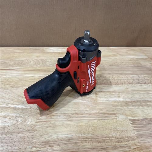 AS-IS -MILWAUKEE M12 FUEL 12V Lithium-Ion Brushless Cordless Stubby 1/2 in. Impact Wrench with Pin Detent (Tool-Only)