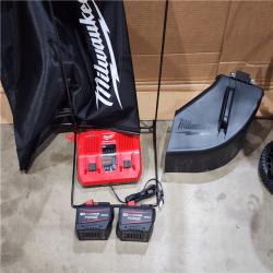 HOUSTON LOCATION - AS-IS M18 FUEL Brushless Cordless 21 in. Walk Behind Dual Battery Self-Propelled Mower W/(2) 12.0Ah Battery and Rapid Charger