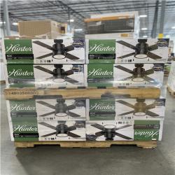 DALLAS LOCATION- Hunter Beck 42 in. LED Indoor Matte Black Ceiling Fan with Light PALLET-(23 UNITS)