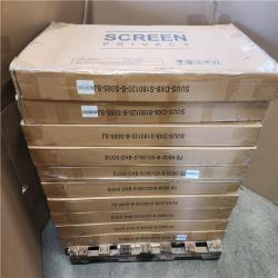 Phoenix NEW Lirago 72 in. x 47 in. Outdoor Metal Privacy Screen Garden Fence in Arrows Pattern in Black Pallet of 12 RV: $1 884