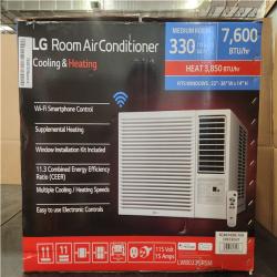 Phoenix NEW LG 7 600 BTU 115-Volt Window Air Conditioner Unit Cools 330 sq. ft. with Heater  Wi-Fi Enabled and Dehumidifier in White