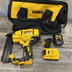 AS-IS DEWALT 20V MAX XR Lithium-Ion Cordless 18-Gauge Narrow Crown Stapler Kit
