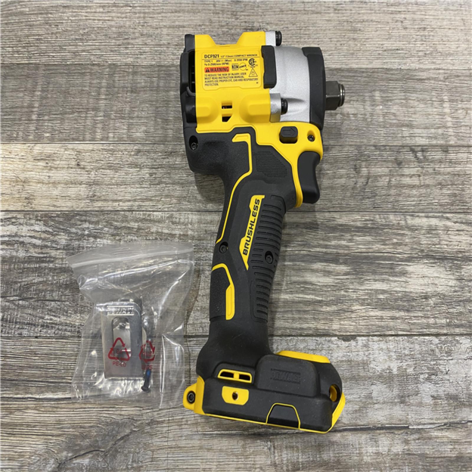AS-IS DEWALT ATOMIC 20V MAX Cordless Brushless 1/2 in. Variable Speed Impact Wrench (Tool Only)