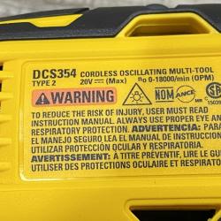 AS-IS DEWALT ATOMIC 20V MAX Cordless Brushless Oscillating Multi Tool Kit