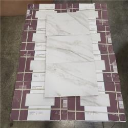 Phoenix Home Decorators Collection Kolasus White 12 in. x 24 in. Polished Porcelain Marble Look Floor and Wall Tile (384 sq. ft./24 Case)