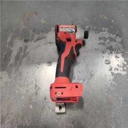 AS-IS- Milwaukee 18V Lithium-Ion Compact Brushless Cordless 1/4 in. Impact Driver (Tool-Only)